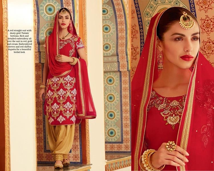 Red Georgette Salwar Suit
