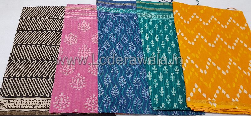 Bagru Dabu Print Chanderi Dupatta (With Tassels) 05