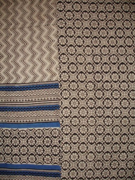 Bagru Dabu Print Mul Cotton Unstitched Suit (With Dupatta) 02