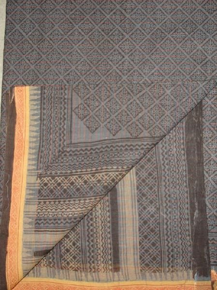 HL Bagru Dabu Print Khadi Saree (With Bouse) 01