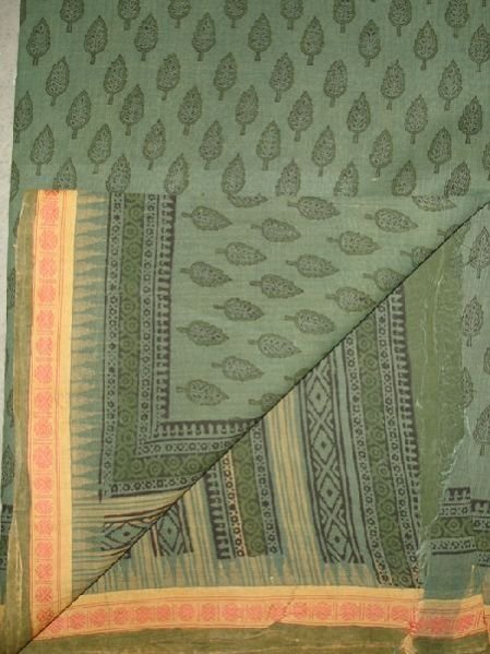 HL Bagru Dabu Print Khadi Saree (With Bouse) 02