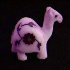 Alabaster Camel Inlay