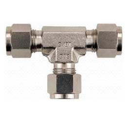 Double Ferrule Compression Tube Tee