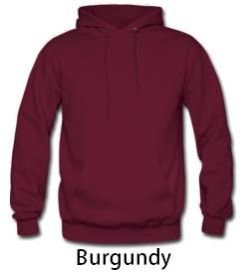 Mens Burgundy Hoodies
