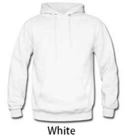 Mens White Hoodies