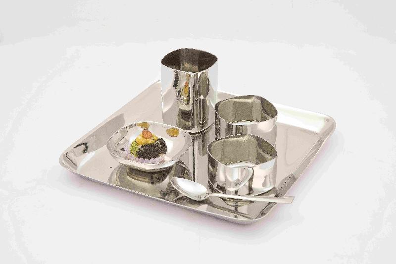 Square Silver Plated Dinner Thali 02