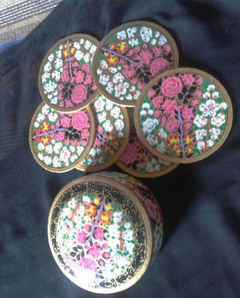 Paper Mache Coaster Box