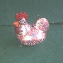 Paper Mache Hen Design Pin Box