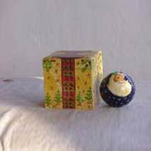 Wood Carved Ball Box