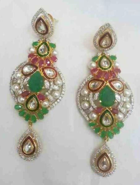 Kundan and AD with Ruby and Emerald