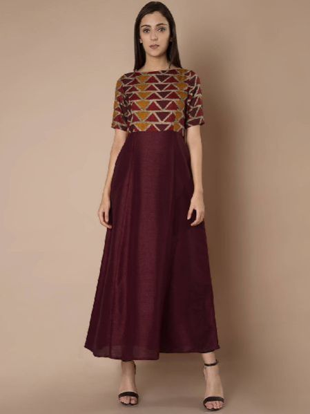 Ladies One Piece Long Dress 02