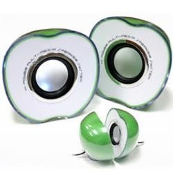 Apple Shaped Laptop Speakers