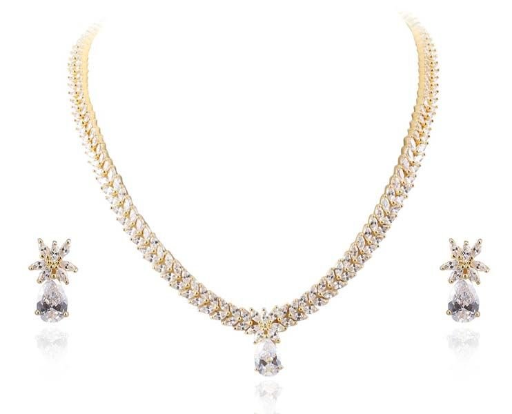 American Diamond Necklace Set