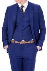 Mens Blue Formal Suit