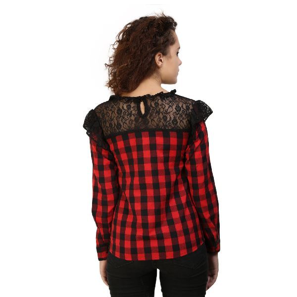 Ladies Designer Red Top 03