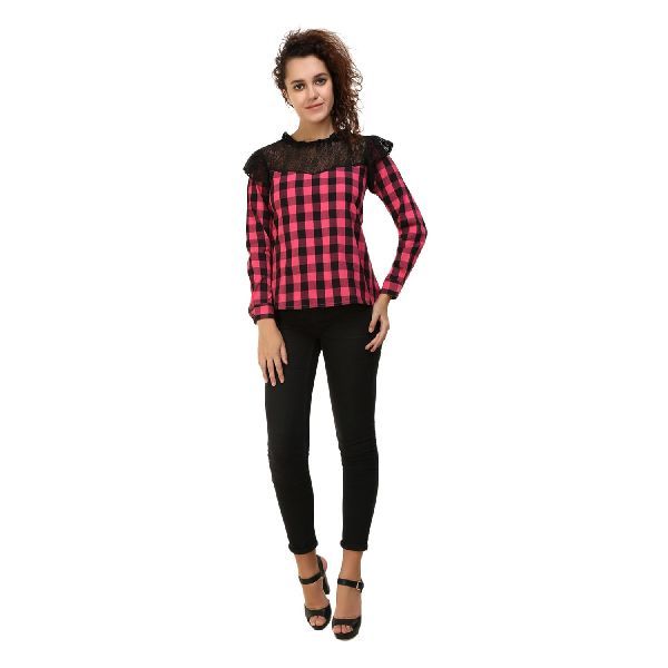 Ladies Designer Red Top 10