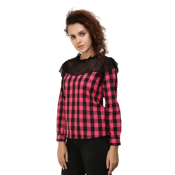 Ladies Designer Red Top 12