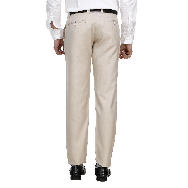 Mens Beige Casual Trouser 02