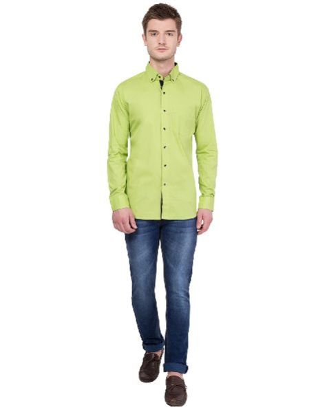 Mens Cotton Chambray Shirt 08