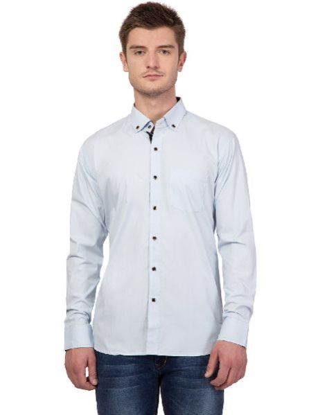 Mens Cotton Chambray Shirt 12