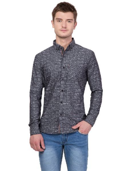 Mens Cotton Chambray Shirt 16