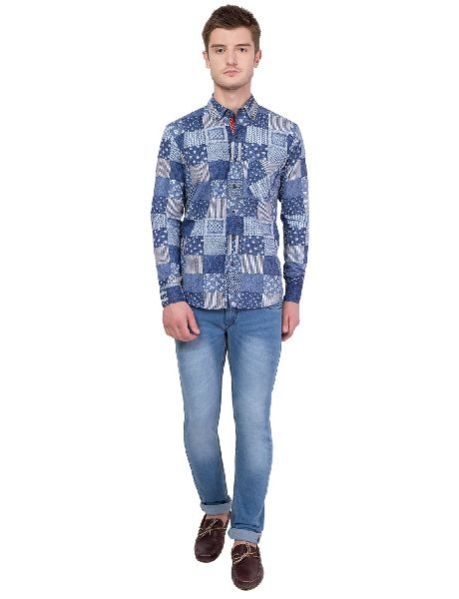 Mens Cotton Chambray Shirt 17