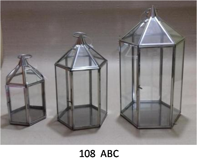 Stainless Steel Hanging Lanterns (108 ABC)