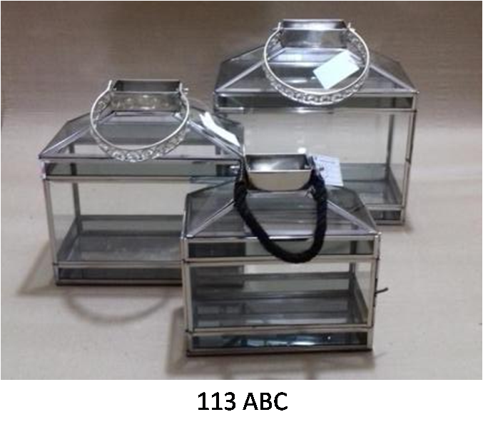 Stainless Steel Hanging Lanterns (113 ABC)