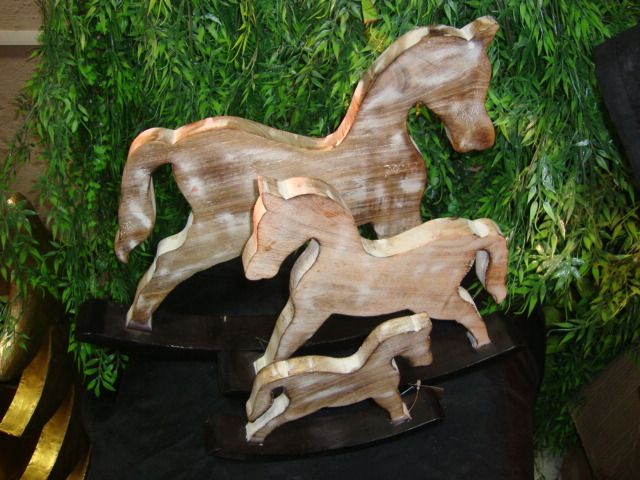 Wooden Horse Statue