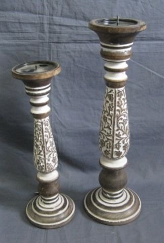 Wooden Candle Stands 01