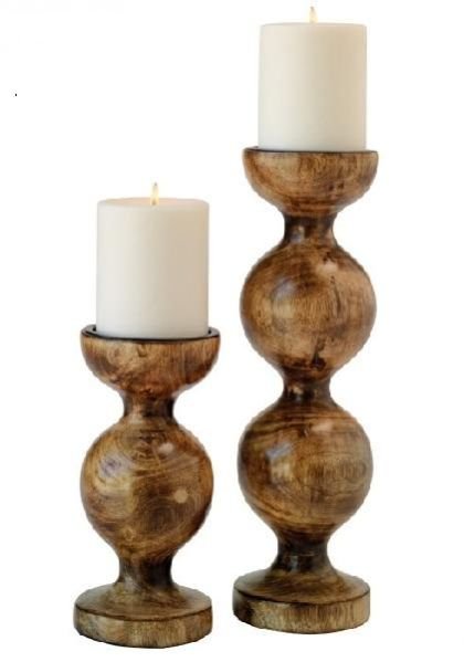 Wooden Candle Stands 04