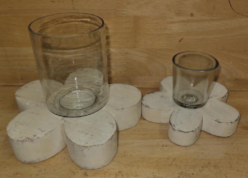 Wooden T-Light Candle Holders 01