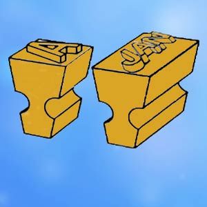 Brass Axial & Logo Type Coding Digits