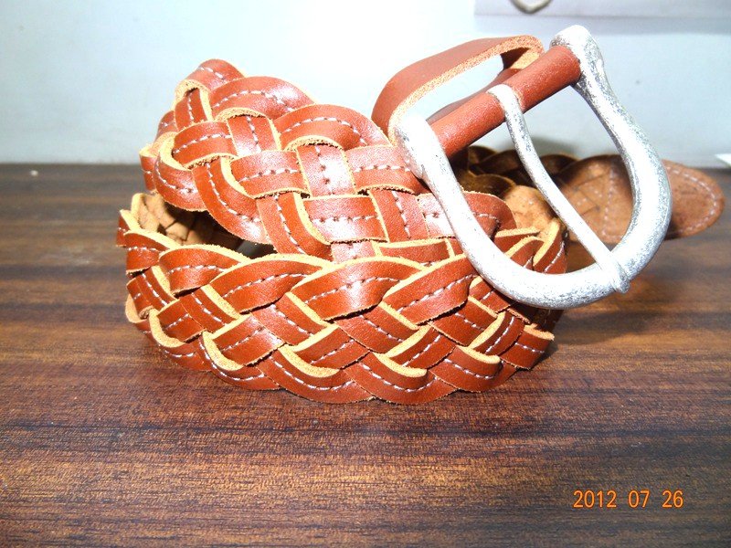 Leather Braided Belt (BL-2618)