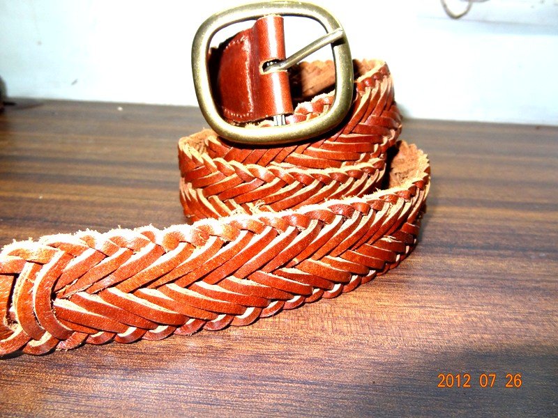 Leather Braided Belt (BL-2619)