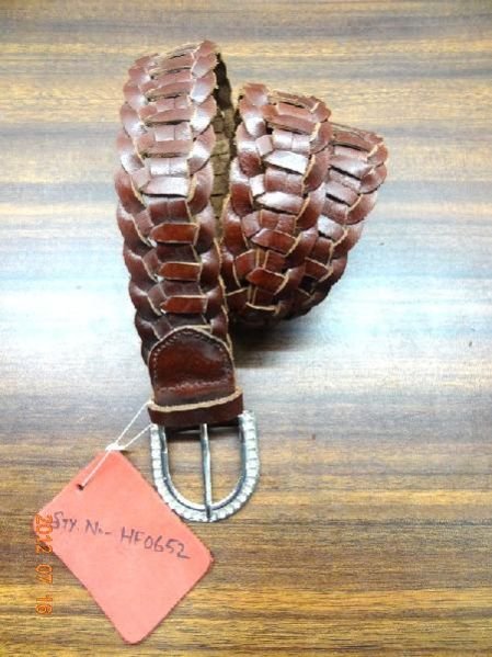 Leather Braided Belt (BL-2629)