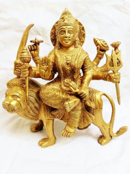 Brass Durga Statue 02