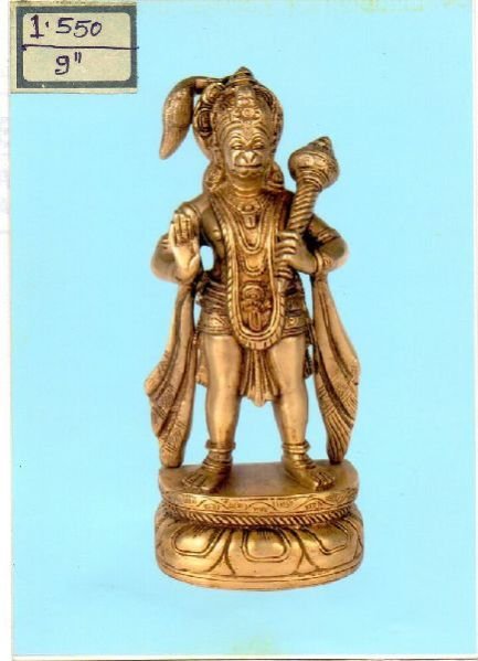 Brass Hanuman Statue 01