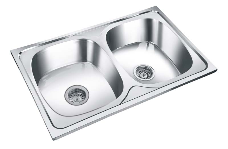 Double Bowl Kitchen Sink Without Drainboard