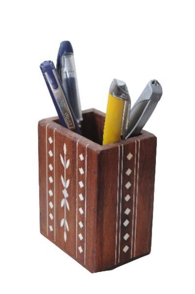 Wooden Pen Stand 04