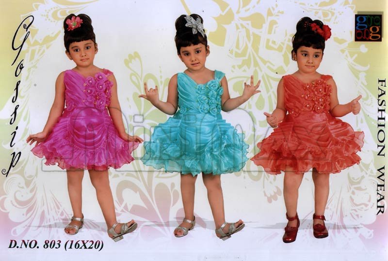 Girls Party Wear Short Frock (803)