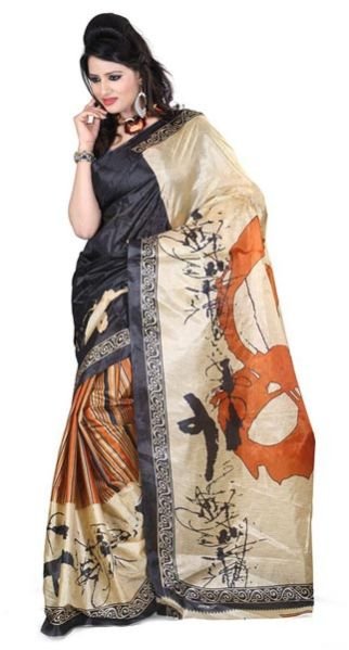 Kajal Party Wear Gorgeous Multi Colour Silk Saree