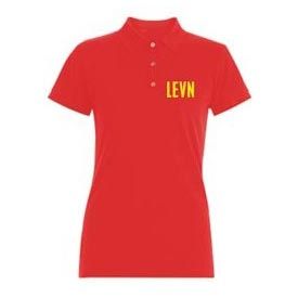 Ladies Red Polo T-Shirt