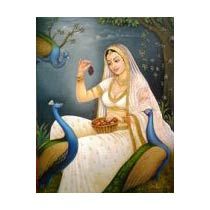 Canvas Oil Painting with Gold Emboss