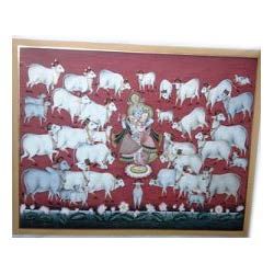 Lord Radhey Krishna Real Gold Work