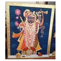 Lord Shreenath Ji  with Real Gold Emboss