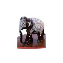 Wooden Painted Elephant