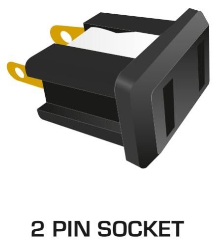 2 Pin Electric Socket