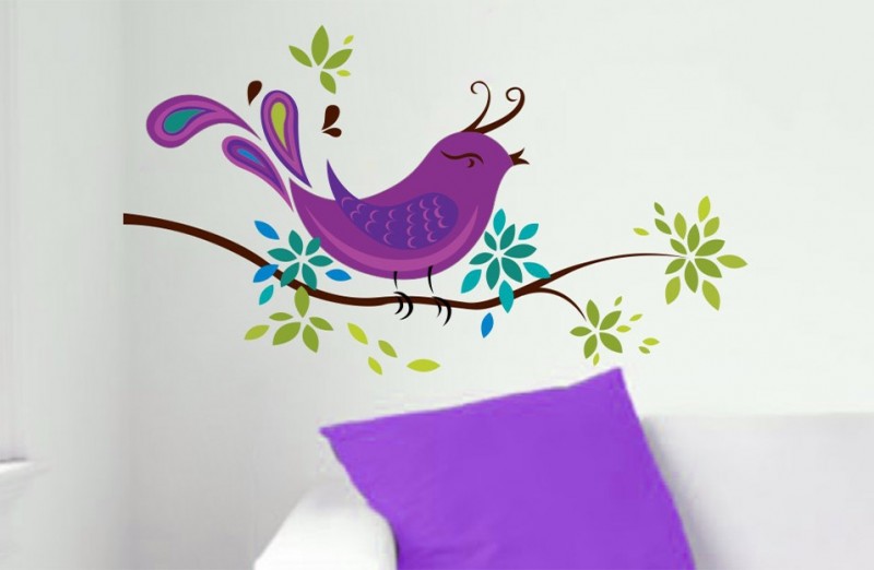 Birds On Branches PVC Wall Sticker