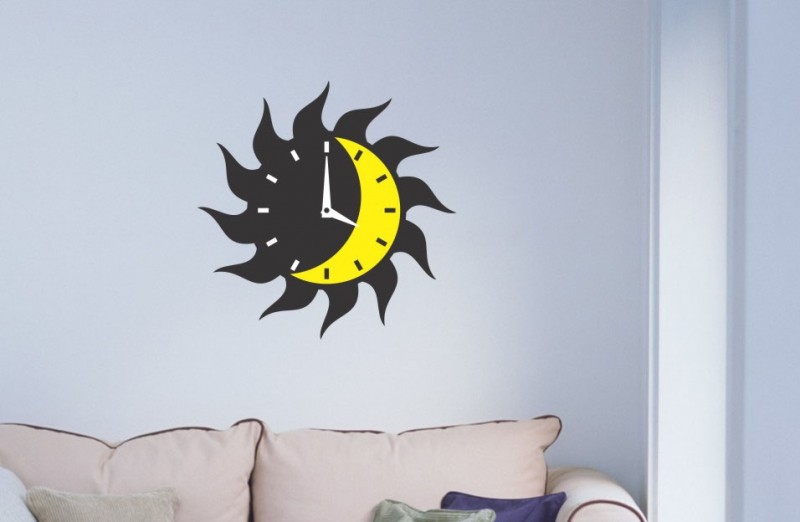 Day Night PVC Wall Clock
